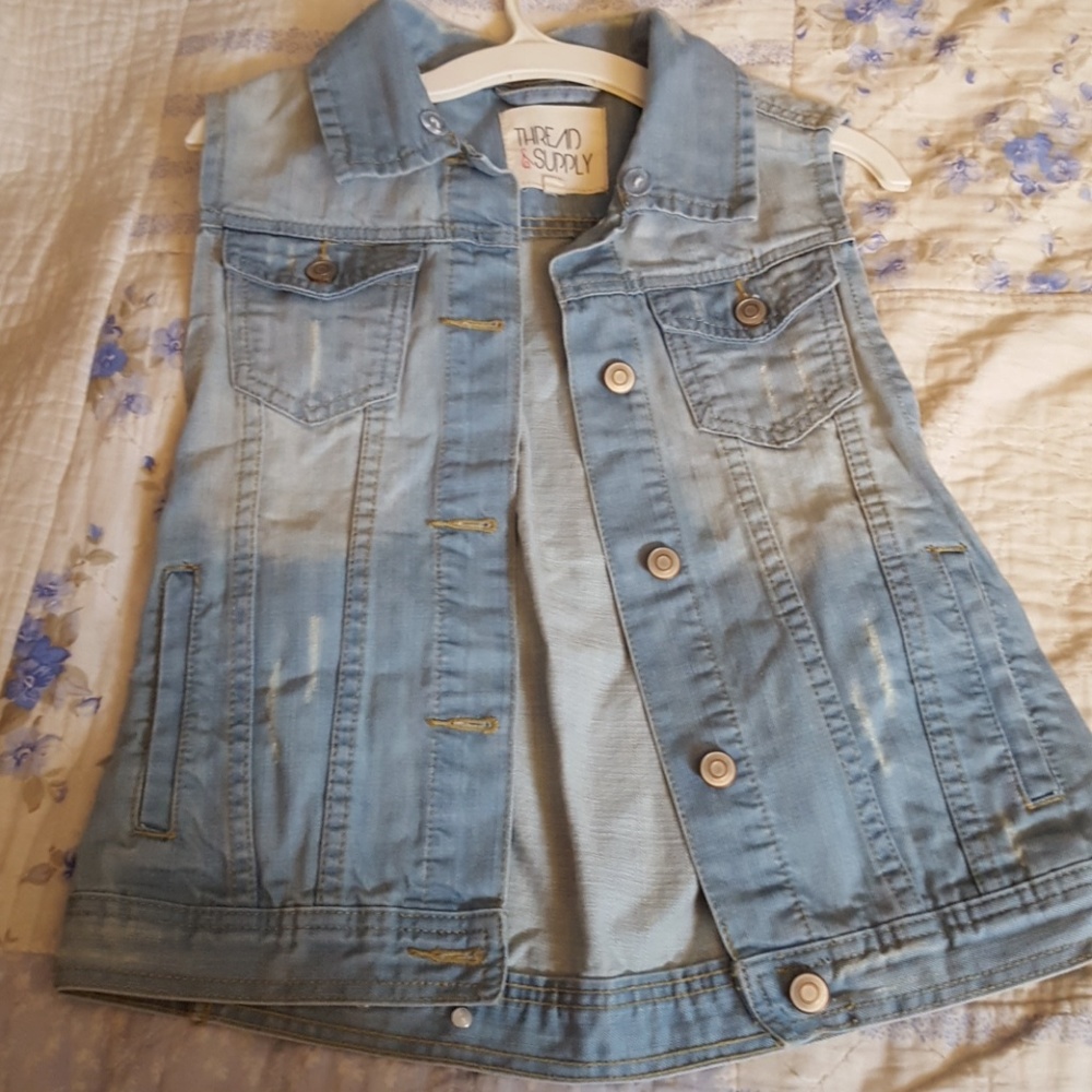 Never worn jeans vest